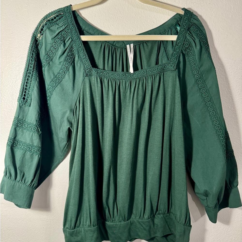 Antropologie Green Women's Top